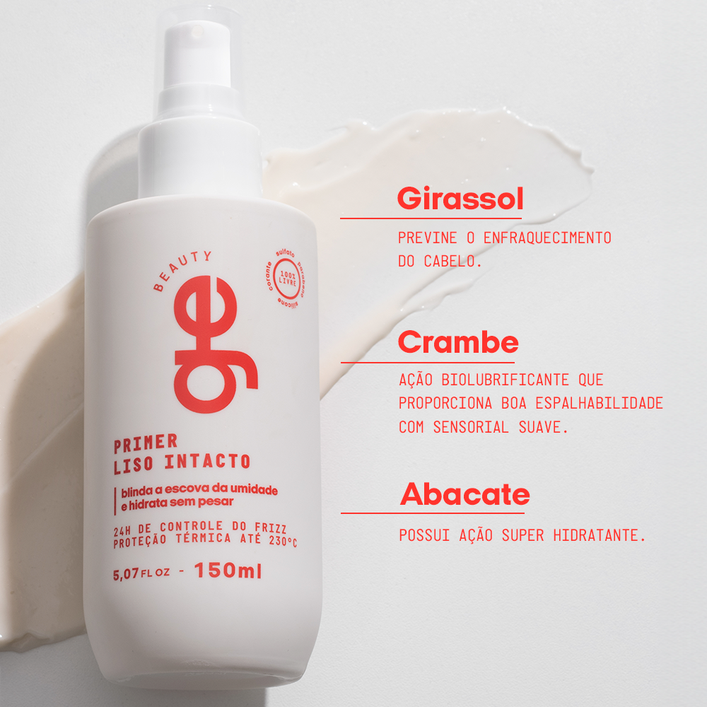 Benefícios do kit liso sem frizz GE Beauty para cabelos lisos e disciplinados