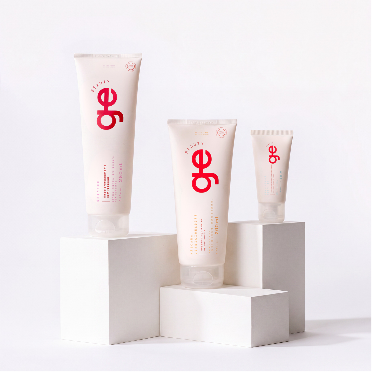 primeira rotina · shampoo, máscara e leave-in travel size