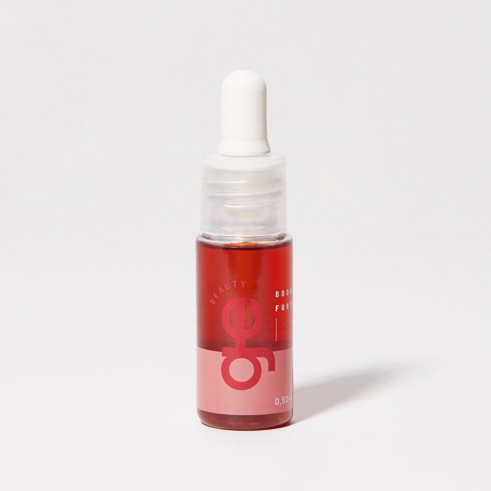 Booster fortificante GE Beauty - Um concentrado que nutre, controla oleosidade e combate a quebra, para cabelos resistentes e cheios de vida.