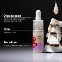 Fórmula do kit liso sem frizz GE Beauty com tecnologia anti-frizz para cabelos lisos