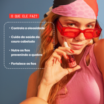 # O que o **BOOSTER FORTIFICANTE** GE Beauty faz?
## Anti queda: controla a oleosidade dos fios
## Cuida da saúde do couro cabeludo
## Nutre os fios prevenindo a quebra
## Fortalece os fios