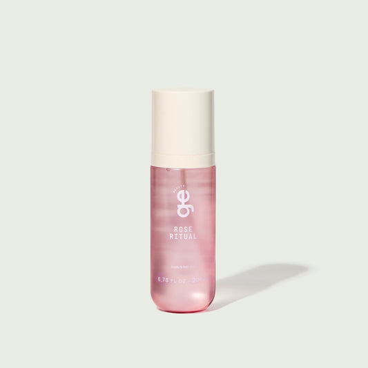 Rose Ritual Body & Hair Mist GE Beauty, bruma perfumada de rosas para corpo e cabelo, 200ml