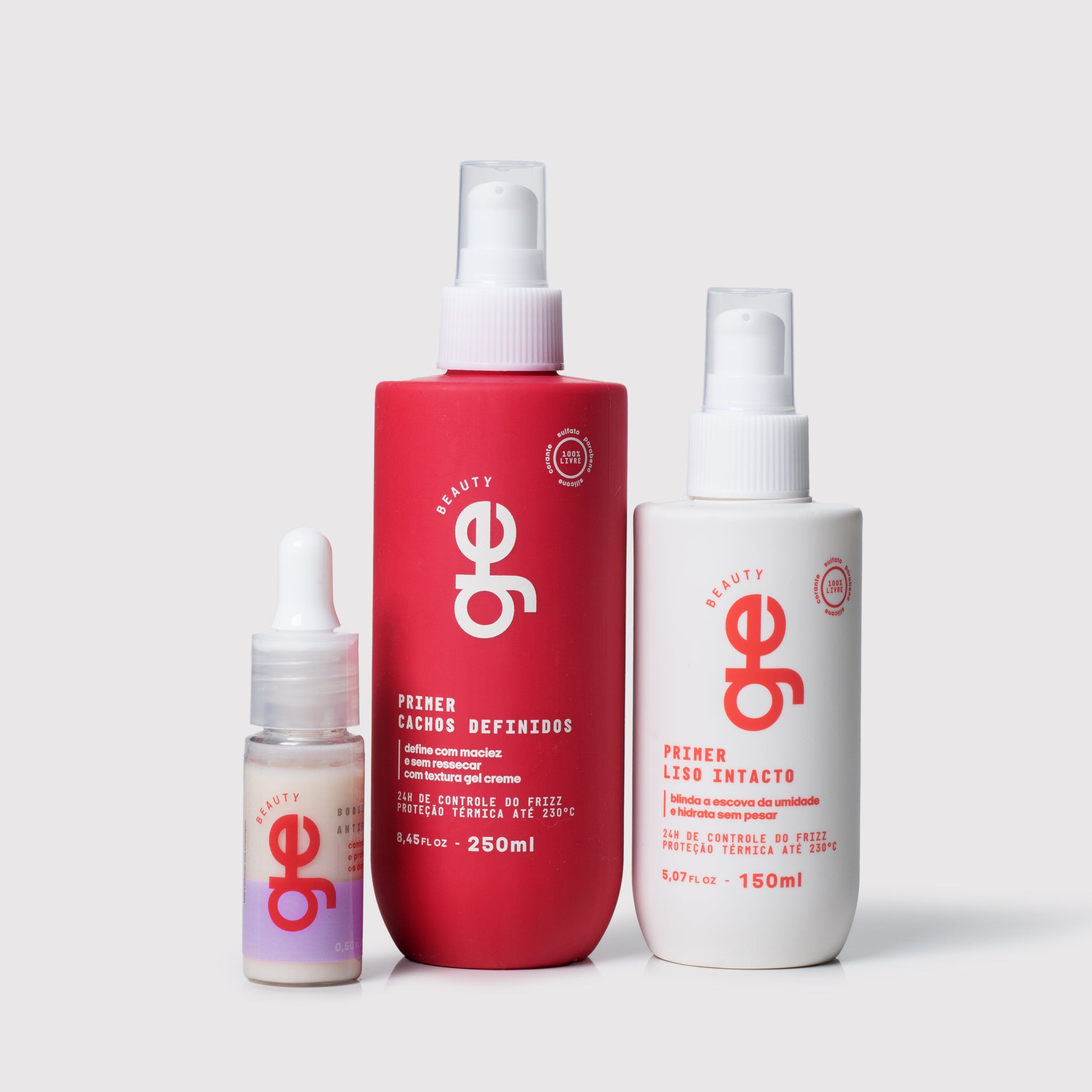 Kit antifrizz GE Beauty - conjunto de produtos para controle de frizz e disciplina dos fios