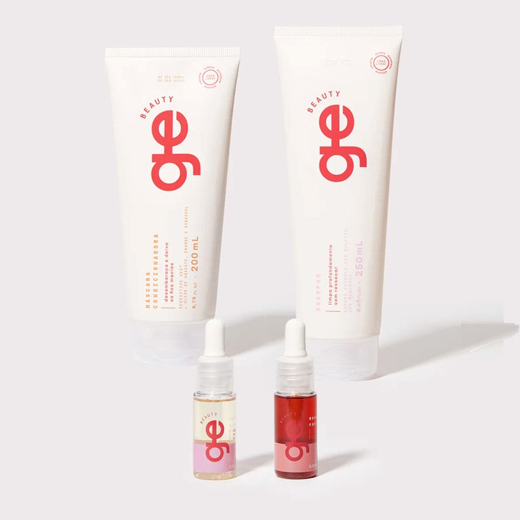 Kit tratamento nutrição e hidratação GE Beauty para cabelos secos e danificados