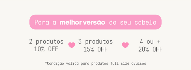Promoção progresiva GE Beauty  | Até 20% off comprando 4 ou mais produtos full size