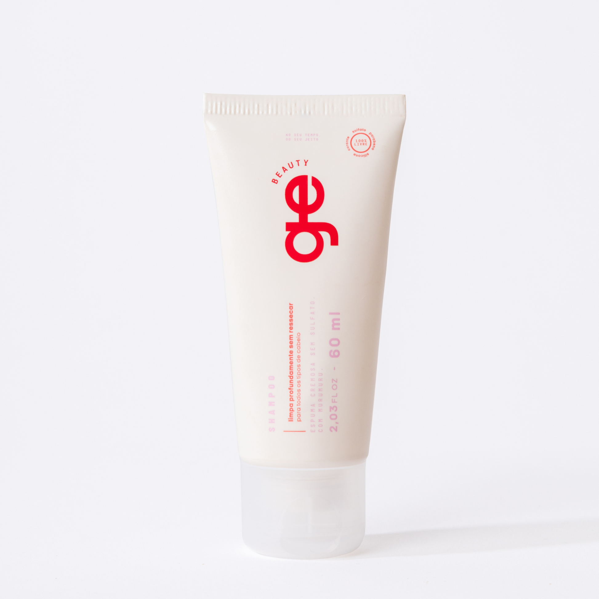 Travel size - Shampoo sem sulfatos GE Beauty - versão compacta para viagem