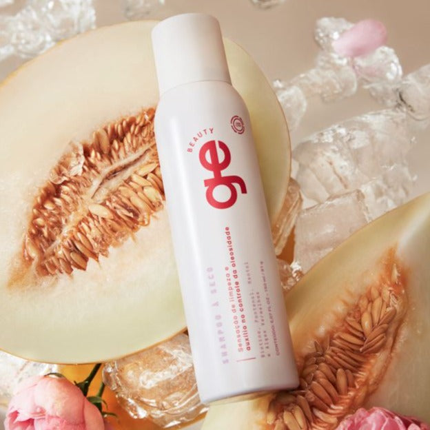 Fragrância refrescante do Shampoo a seco GE Beauty que elimina odores e oleosidade