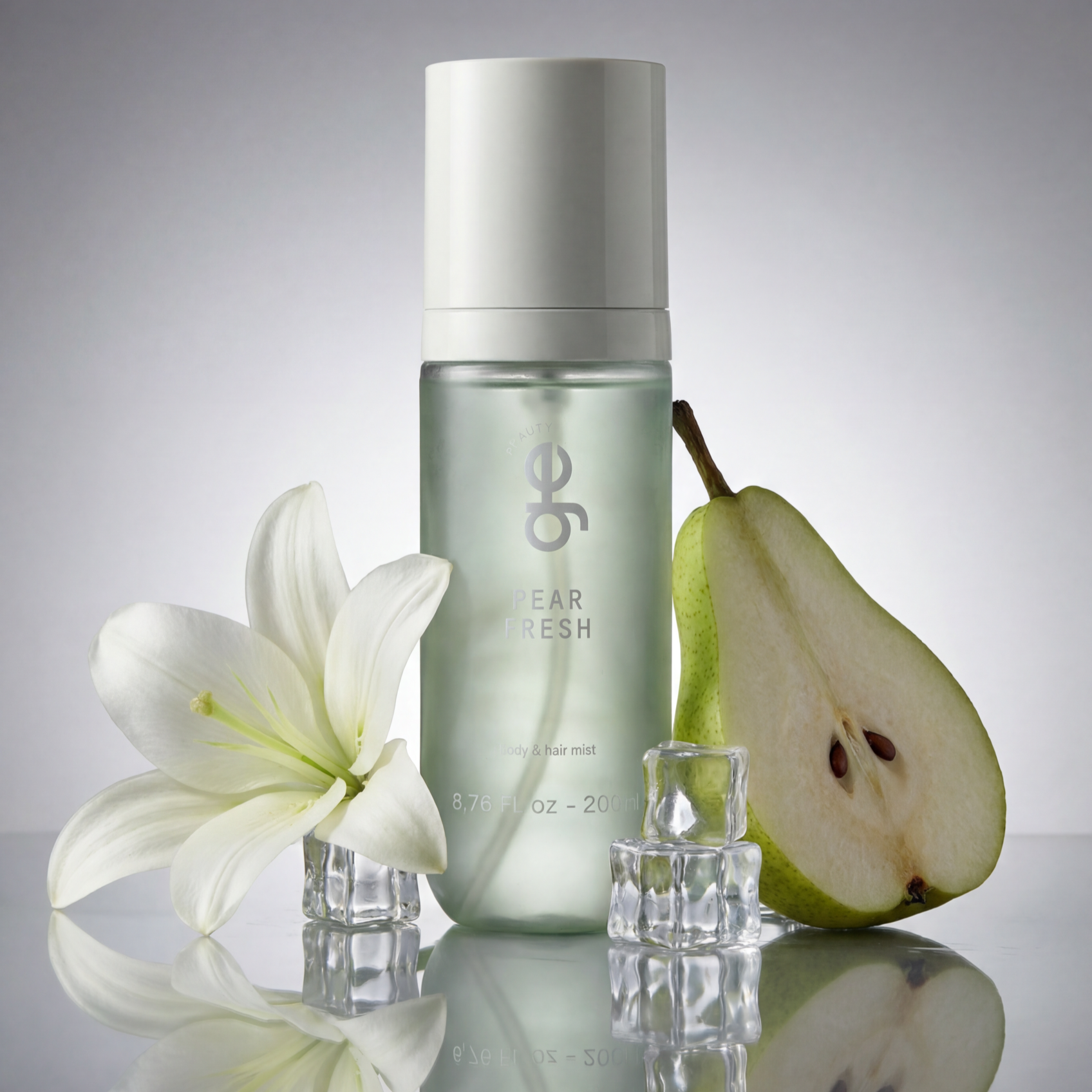 Pear Fresh Body & Hair Mist GE Beauty, bruma perfumada de pera para cabelo e corpo