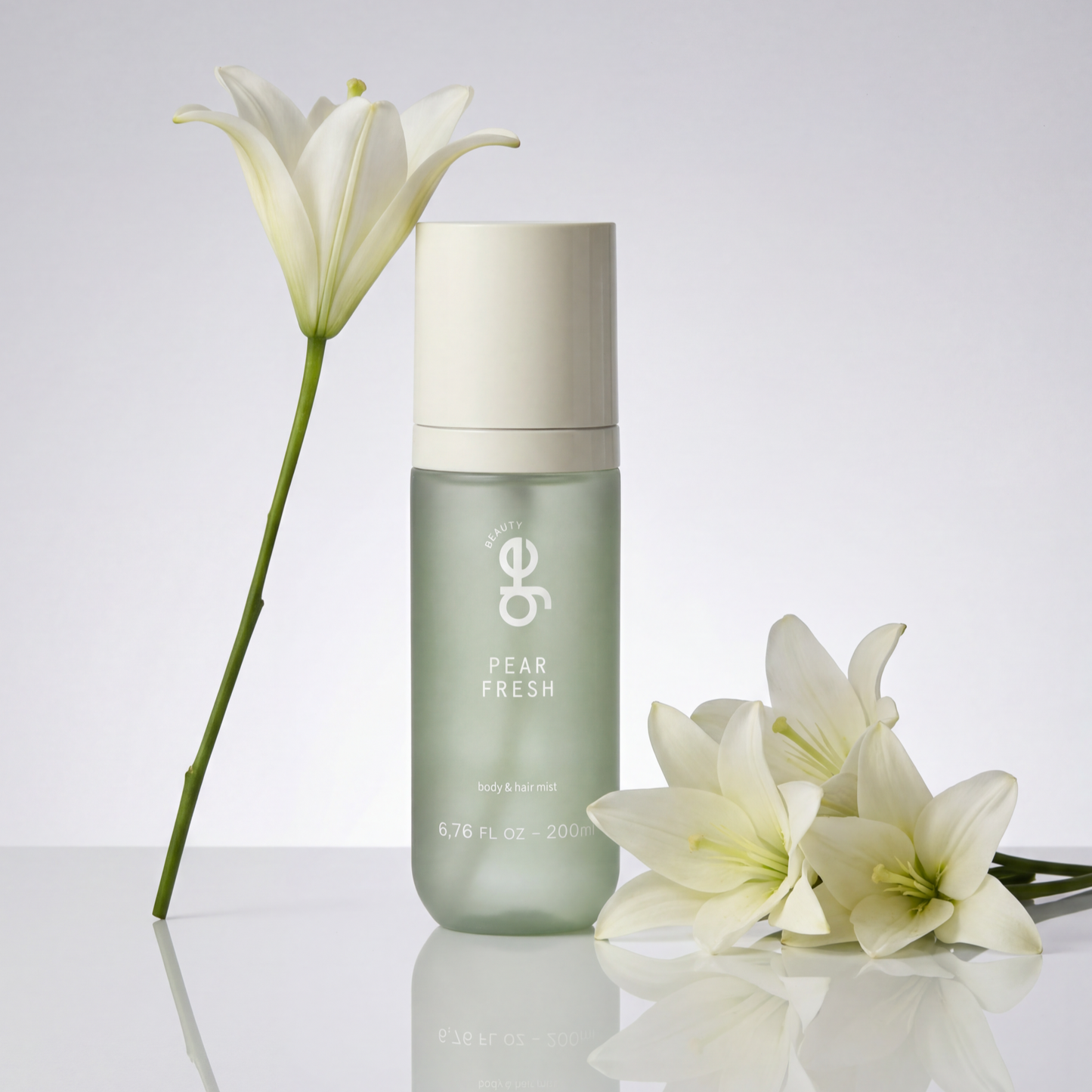 Pear Fresh Body & Hair Mist GE Beauty, bruma perfumada de pera para cabelo e corpo