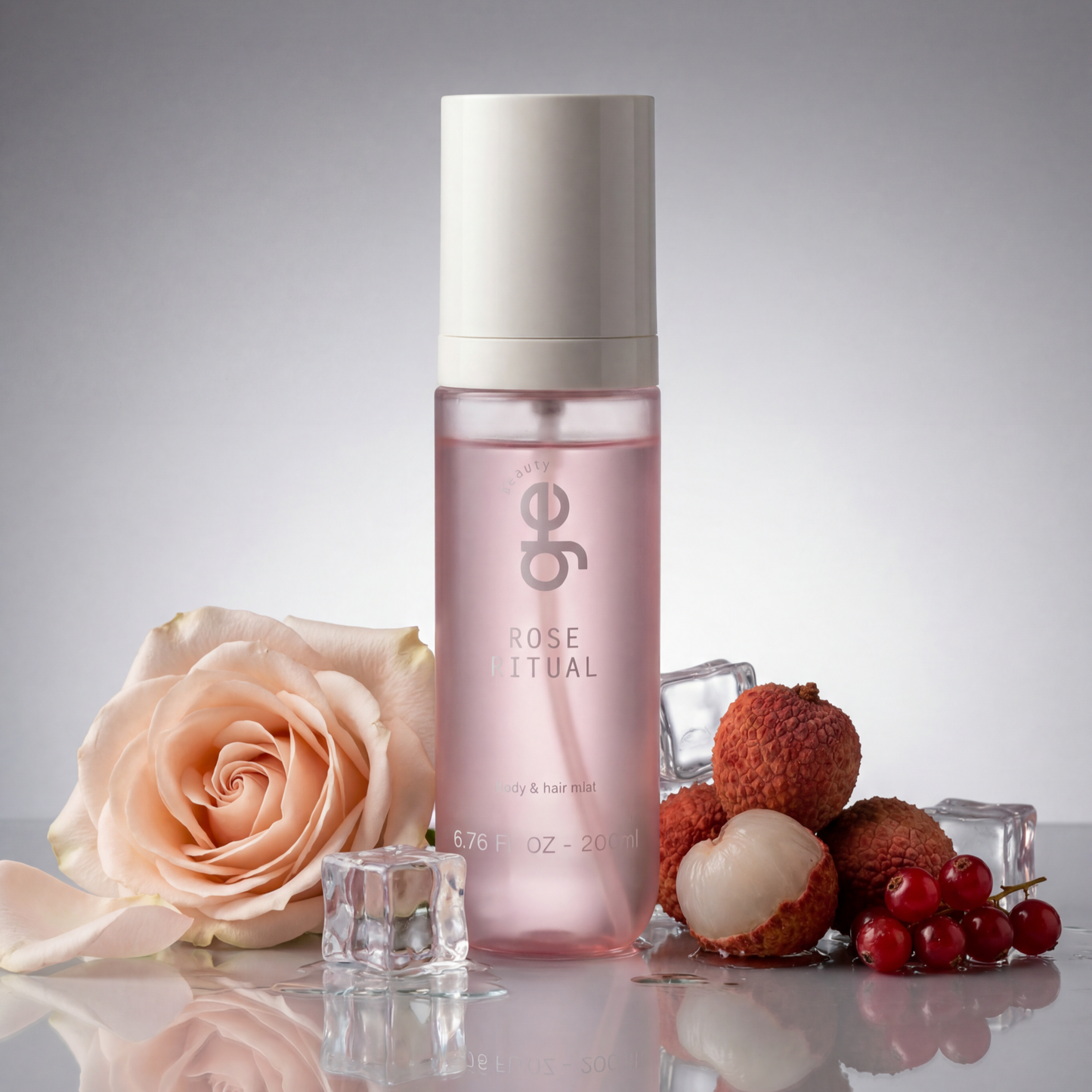 Rose Ritual Body & Hair Mist GE Beauty, bruma perfumada de rosas para cabelo e corpo