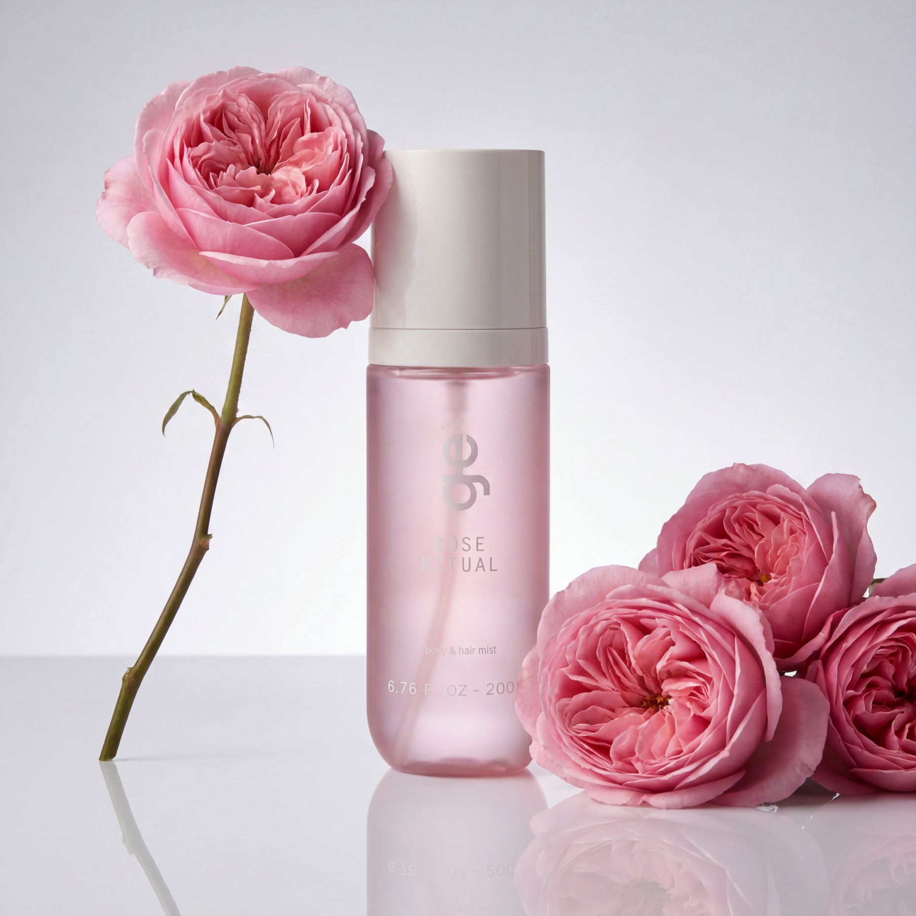 Rose Ritual Body & Hair Mist GE Beauty, bruma perfumada de rosas para cabelo e corpo