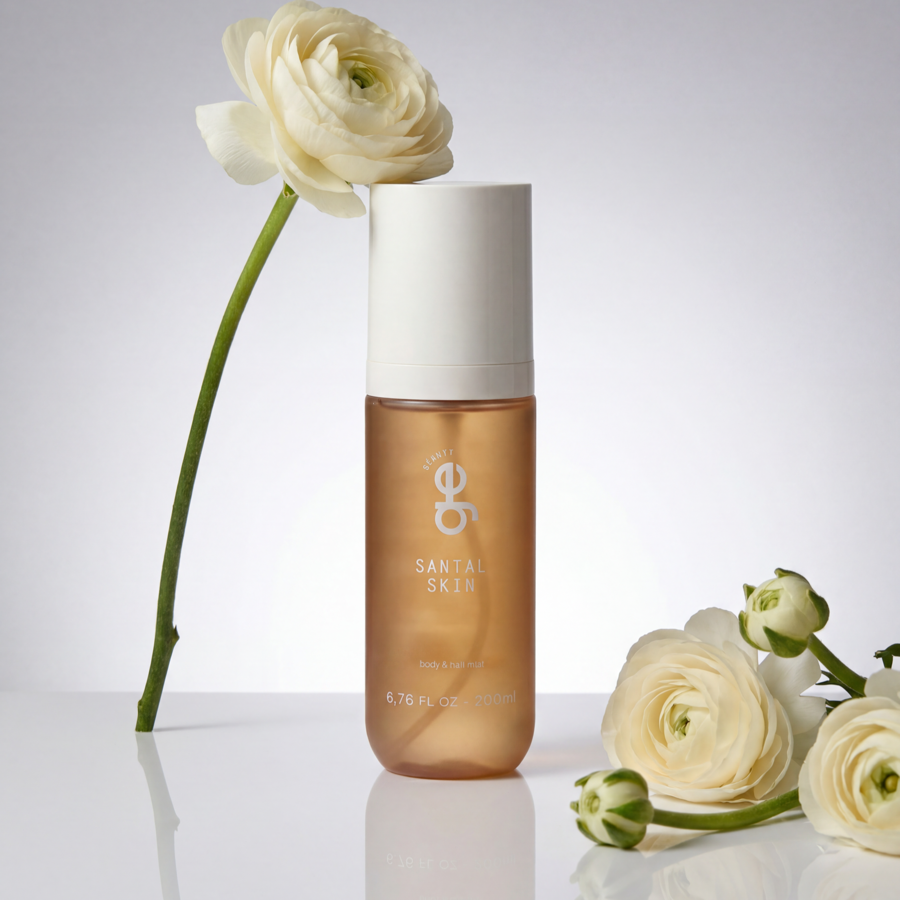 Santal Skin Body & Hair Mist GE Beauty, bruma amadeirada para cabelo e corpo